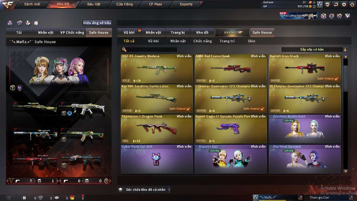 shop acc cf uy tin gia re